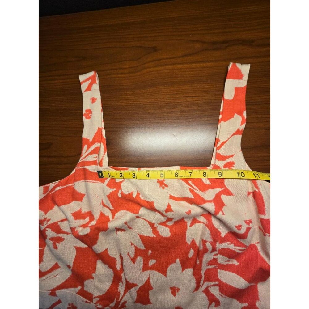 NWT Vince Camuto Cayenne Cream Floral Mini Dress Women’s Size L. - Picture 15 of 16